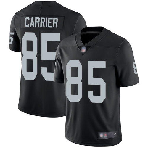 Men Oakland Raiders Limited Black Derek Carrier Home Jersey NFL Football #85 Vapor Untouchable Jersey